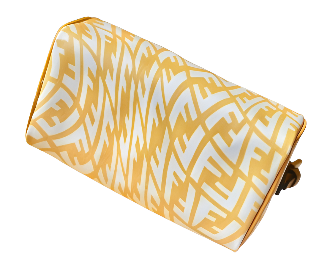 Fendi Yellow Monogram Cylinder Bag