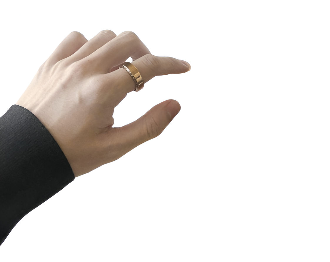 LV Signature Band Ring Set - Gold & Silver