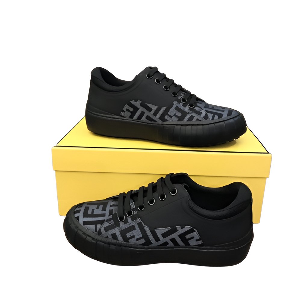 Fendi Men's Black Monogram Sneakers
