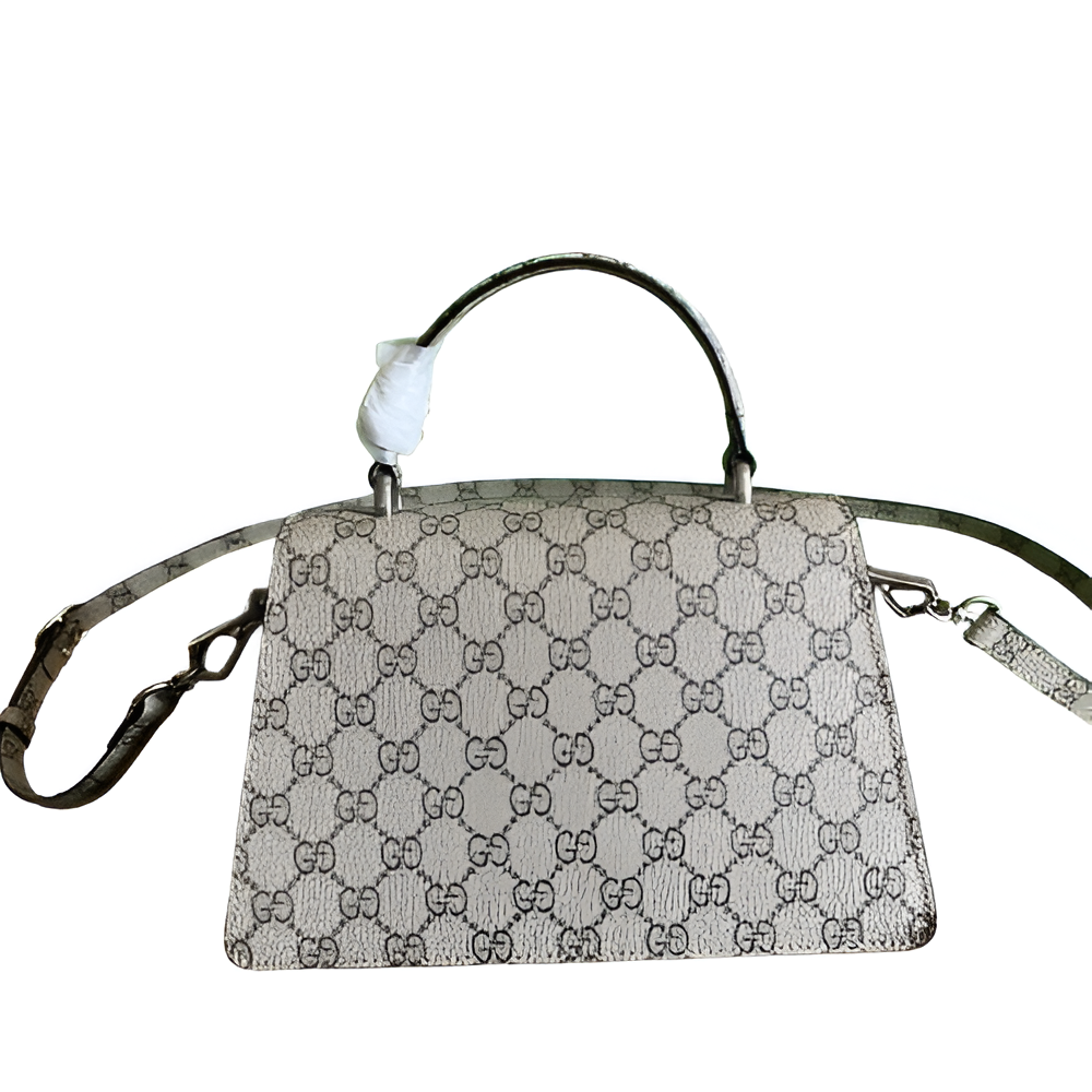 Gucci-inspired handbag in neutral tones