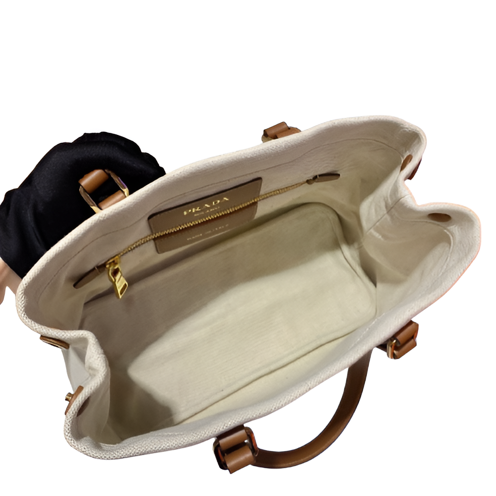 Prada Canvas Tote Bag