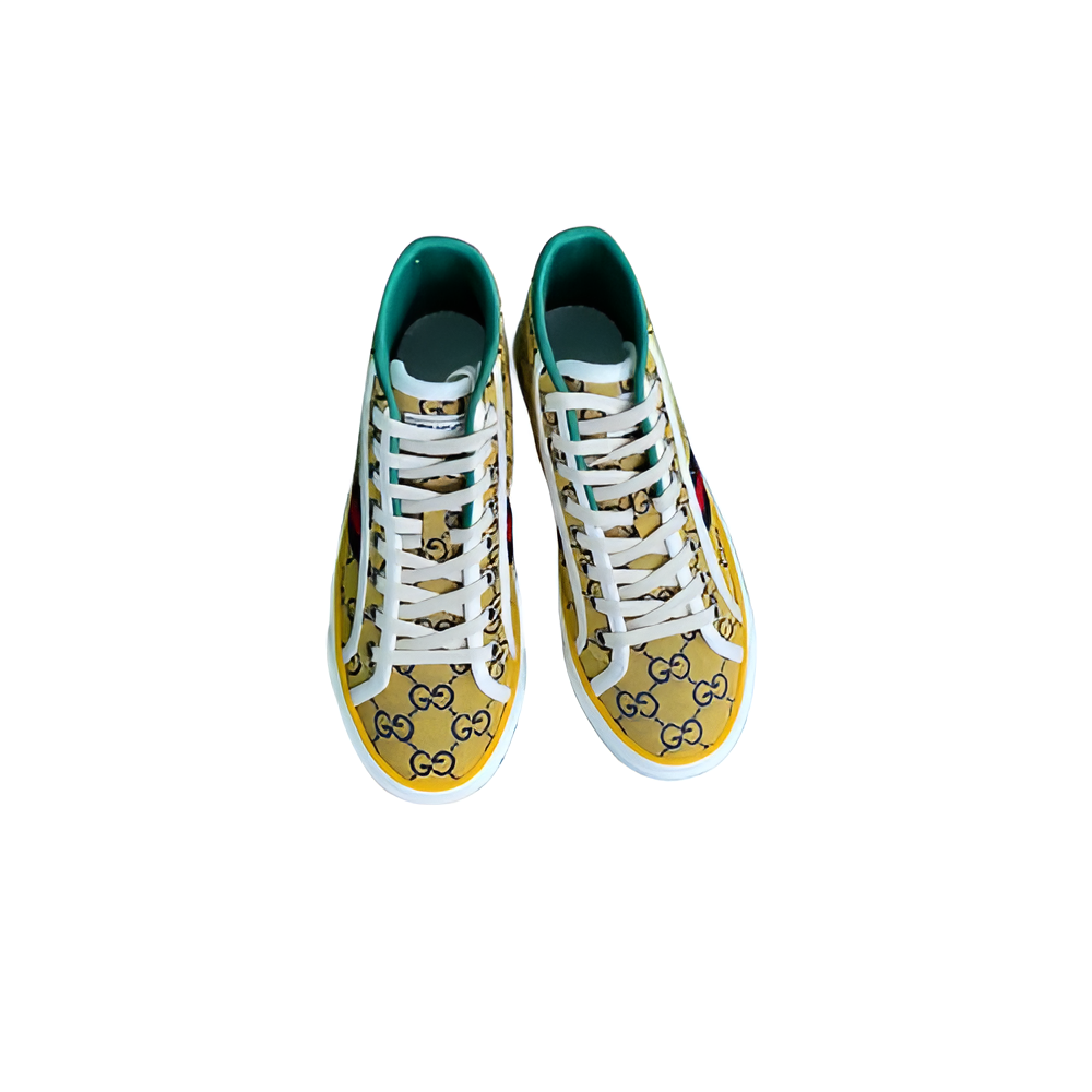 GUCCI Men's High-Top Monogram Sneakers