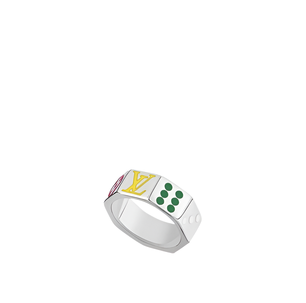 LV Dice Pattern Ring - Multicolor