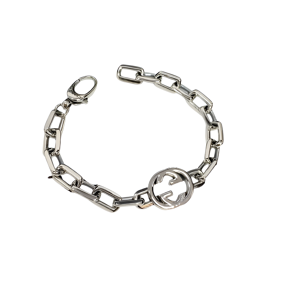 GUCCI Silver Chain Link Bracelet