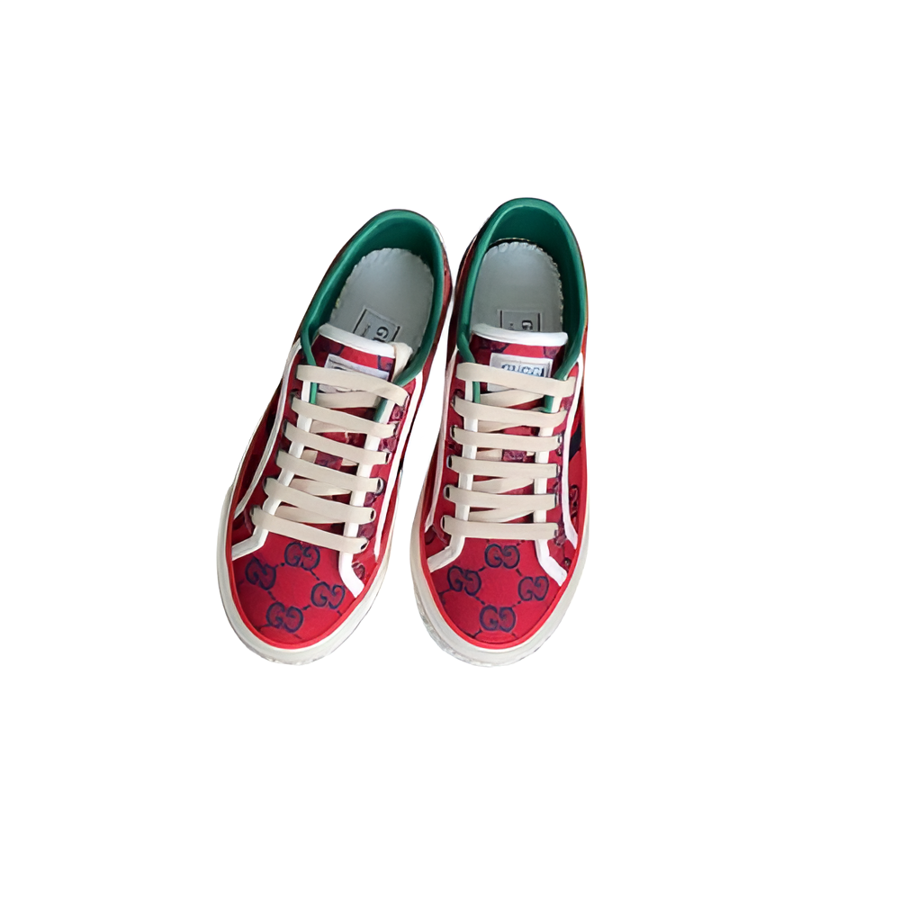 GUCCI Men's Low-Top Monogram Sneakers