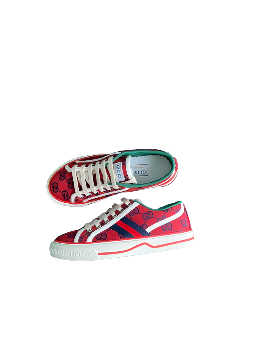 GUCCI Men's Low-Top Monogram Sneakers