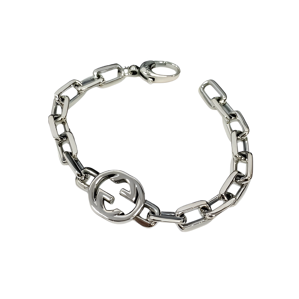 GUCCI Silver Chain Link Bracelet