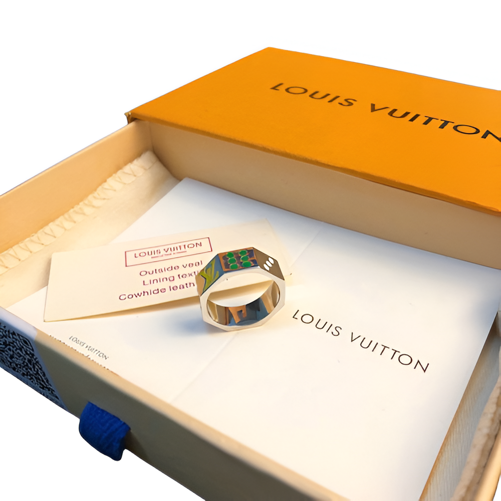 LV Dice Pattern Ring - Multicolor