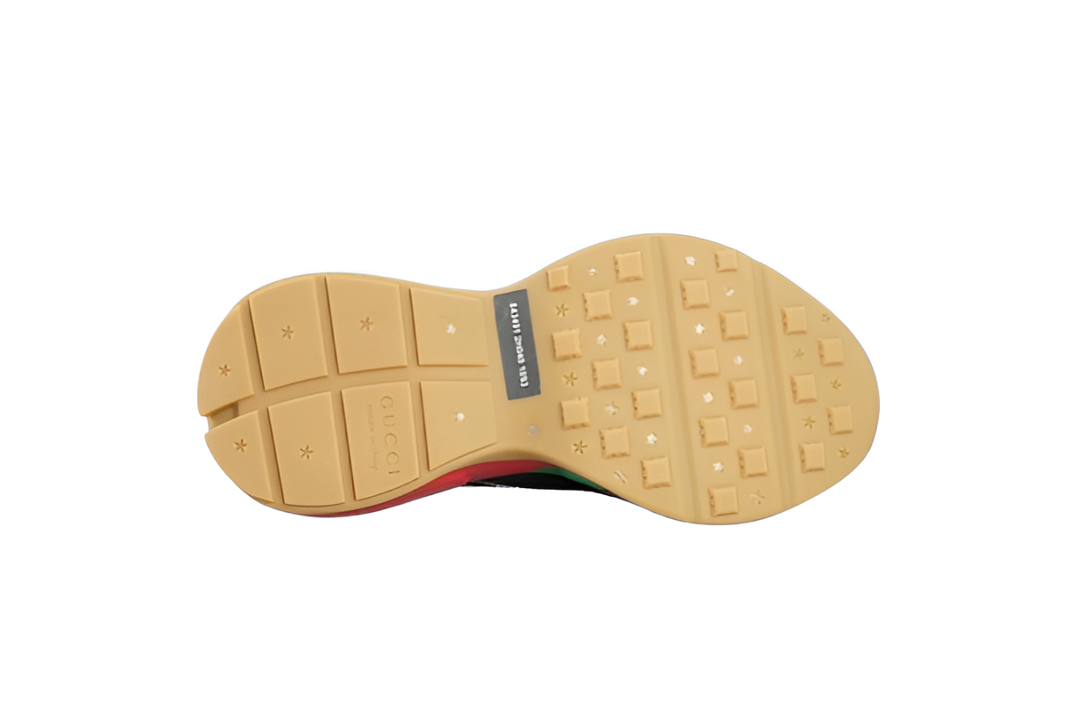 GUCCI Men's Mesh-Panel Leather Sneakers
