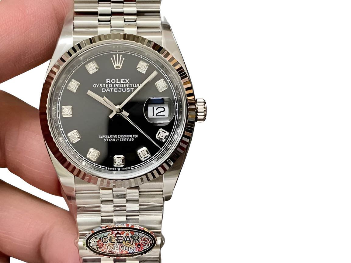 Rolex Datejust 36mm Black Diamond Dial