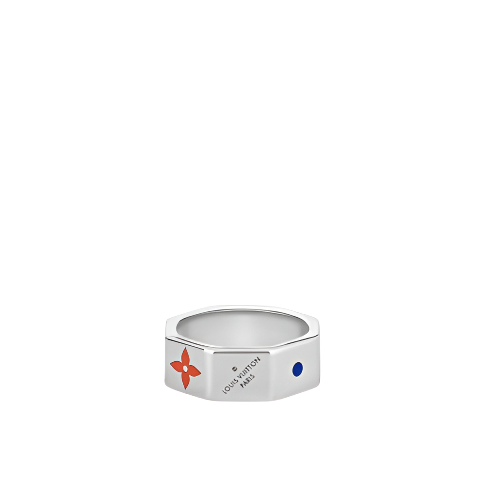 LV Dice Pattern Ring - Multicolor