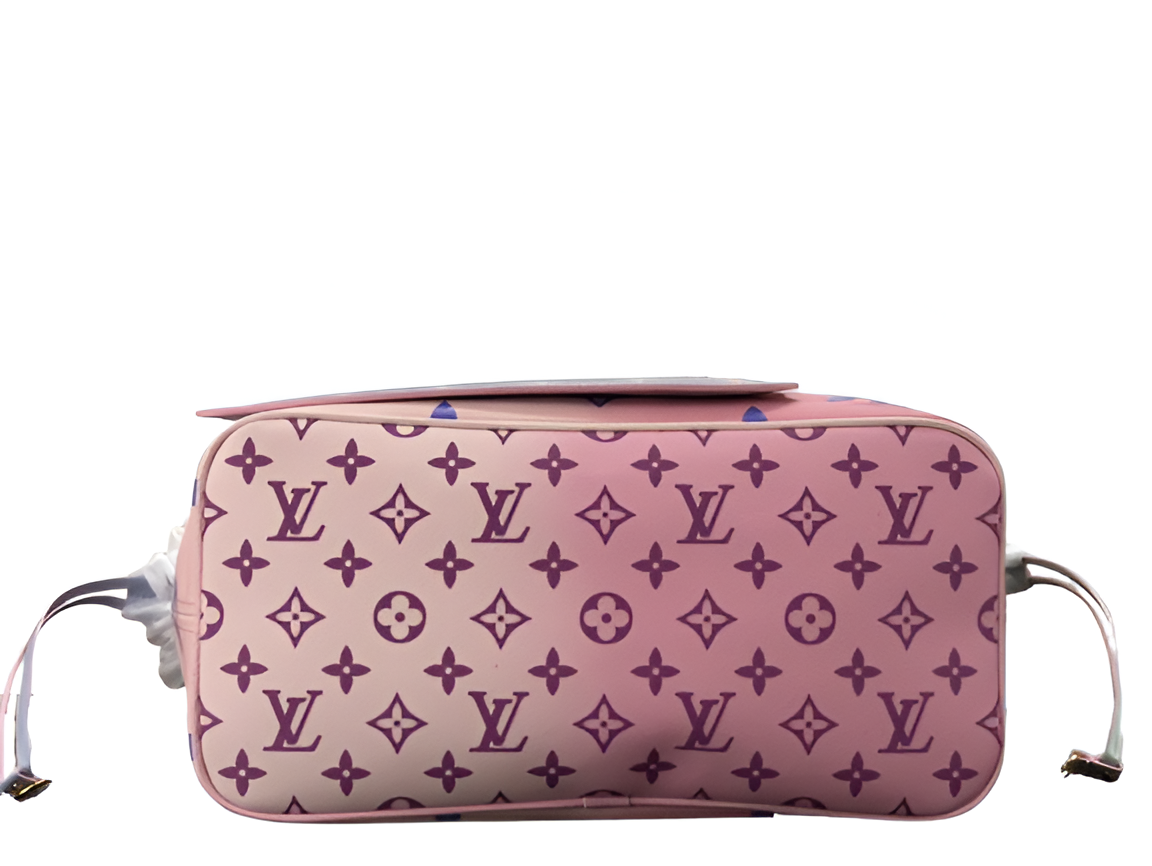Louis Vuitton Neverfull MM tote bag in a stunning gradient Monogram pattern