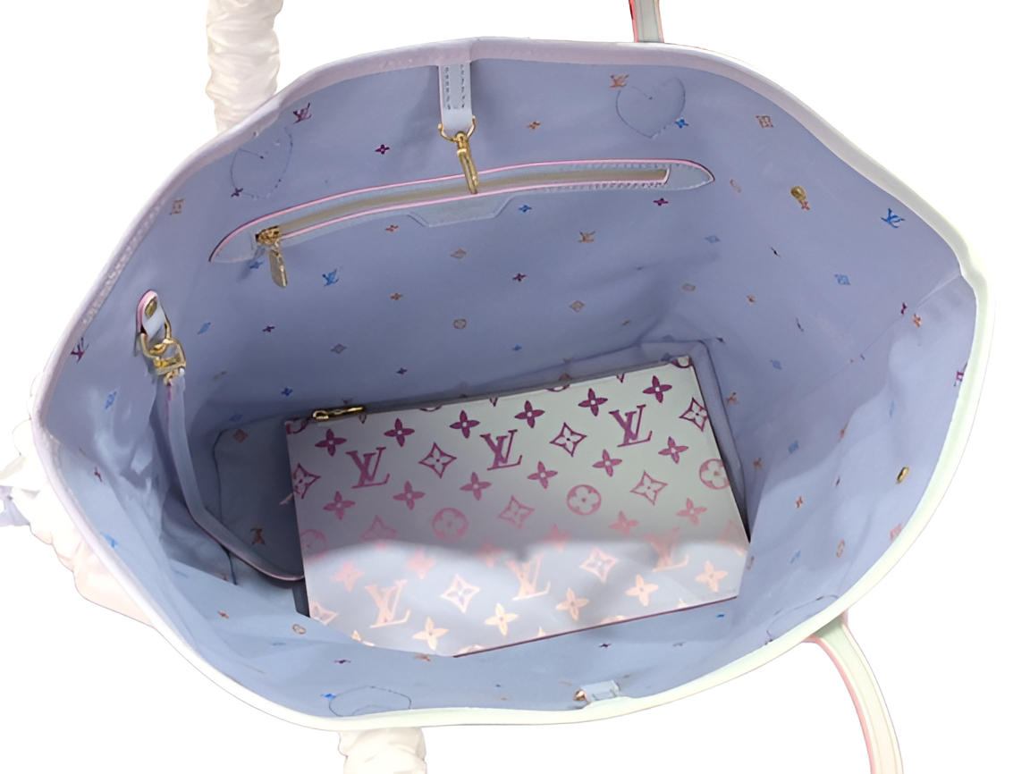 Louis Vuitton Neverfull MM tote bag in a stunning gradient Monogram pattern