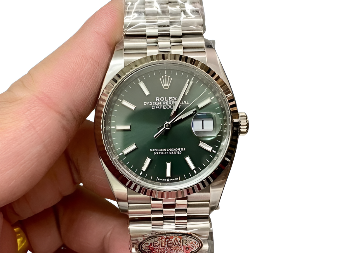 Rolex Datejust 41mm Green Dial Jubilee Bracelet