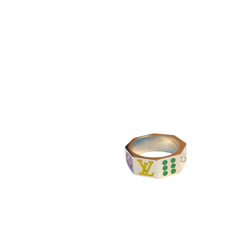 LV Dice Pattern Ring - Multicolor