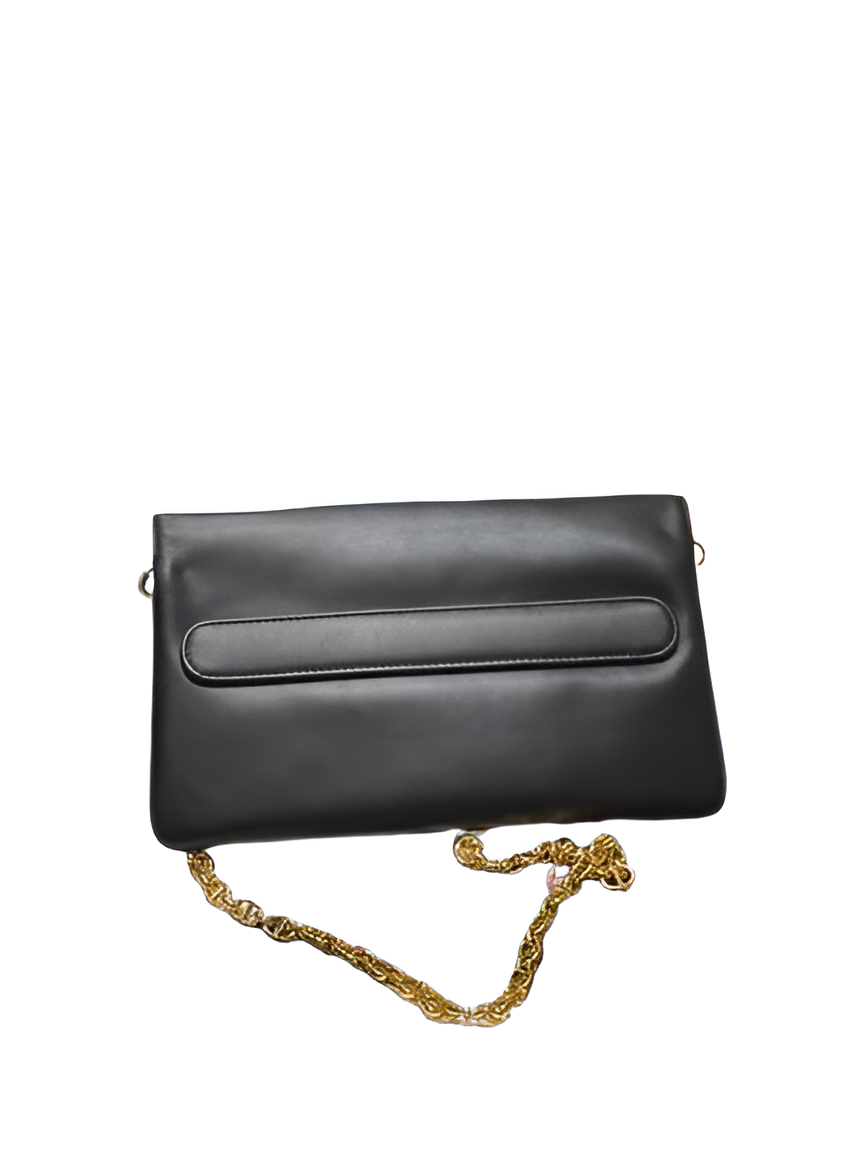 Dior CD Chain Clutch Bag in Black