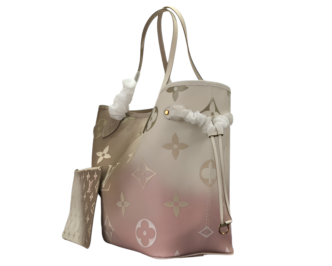 Louis Vuitton Neverfull MM tote bag in a stunning gradient Monogram pattern