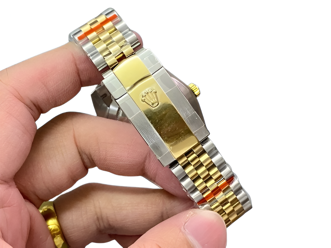 Rolex Datejust 41mm Silver Diamond Dial Two-Tone