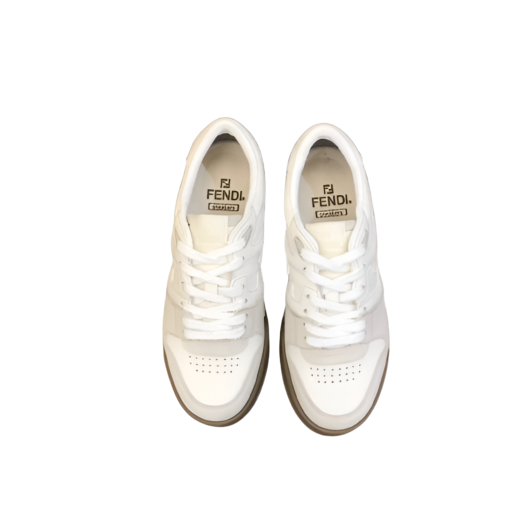 Fendi Men's All-White Classic Sneakers