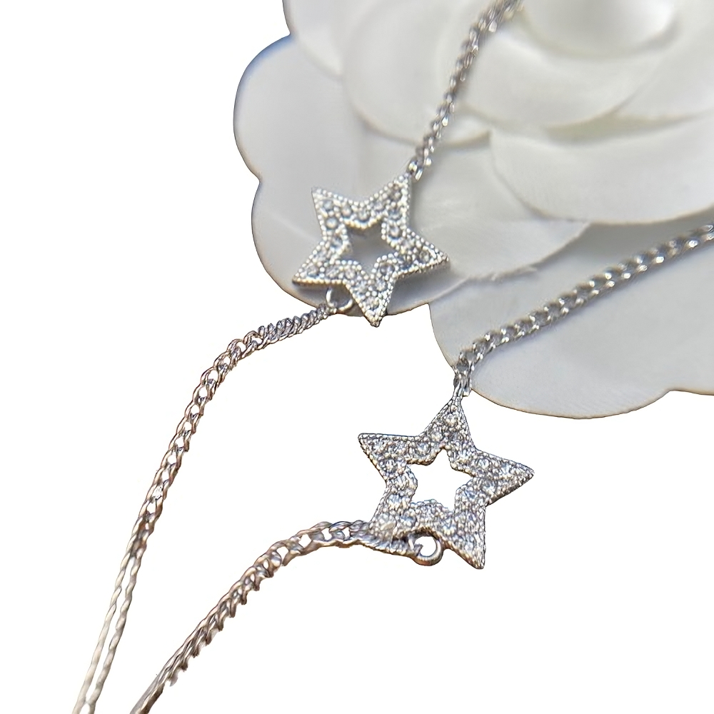 Dior Star & Moon Crystal Necklace