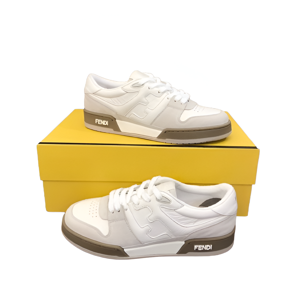 Fendi Men's All-White Classic Sneakers