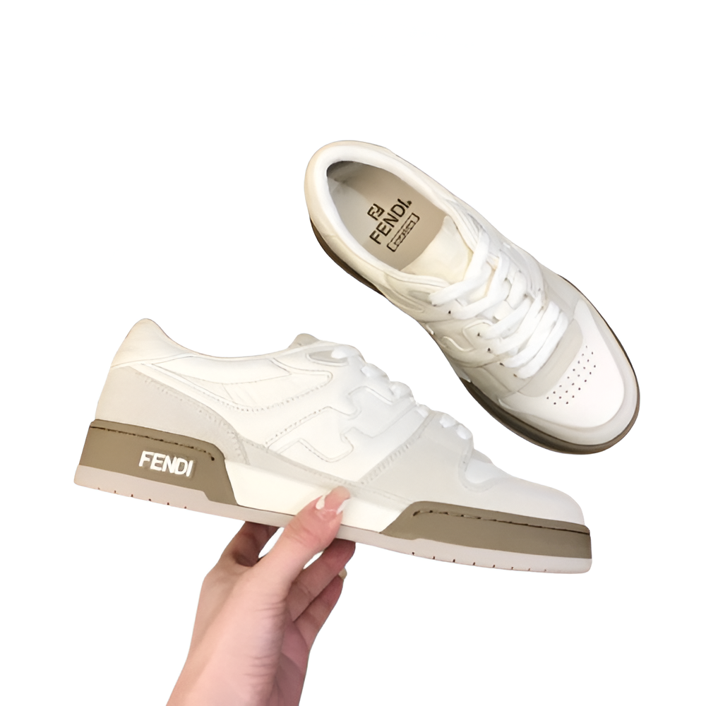 Fendi Men's All-White Classic Sneakers