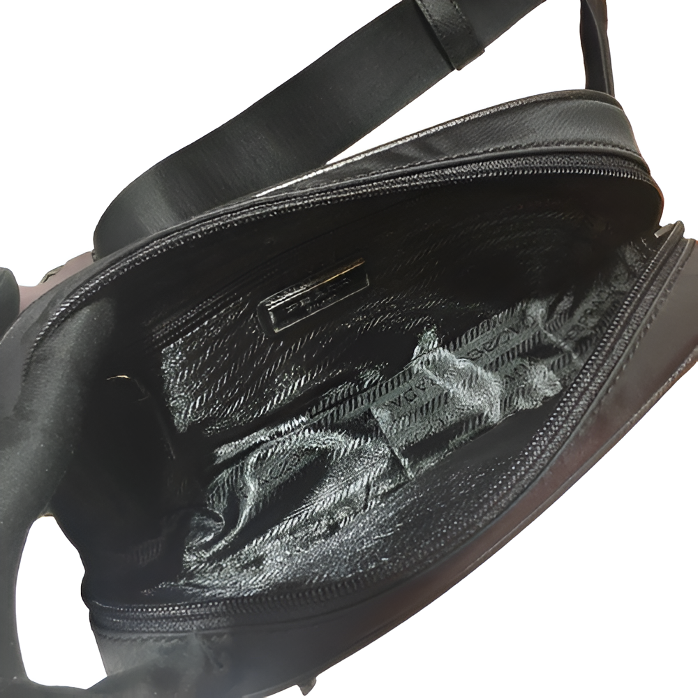 Prada Black Nylon Belt Bag