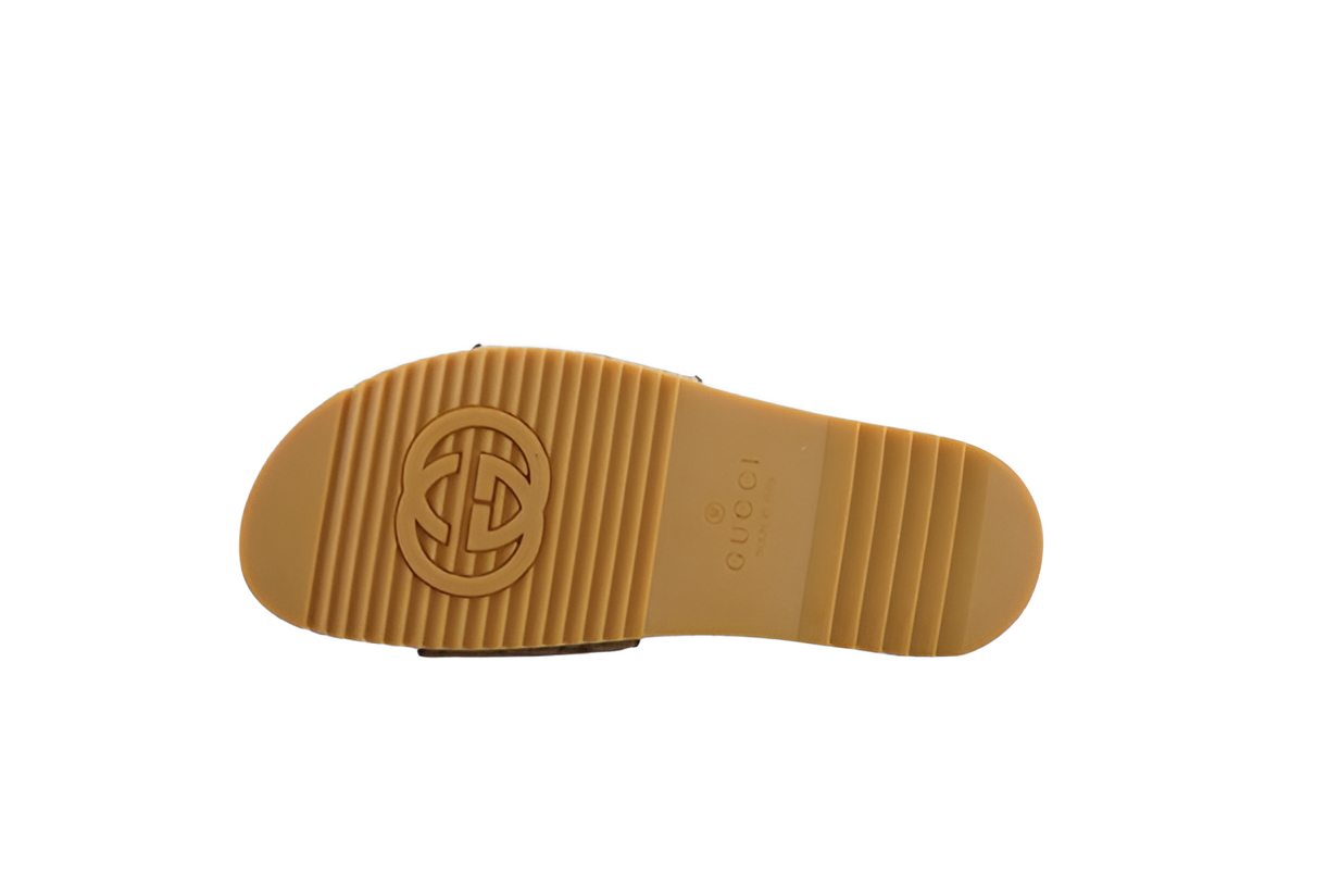GUCCI Men's Monogram Beige Slides