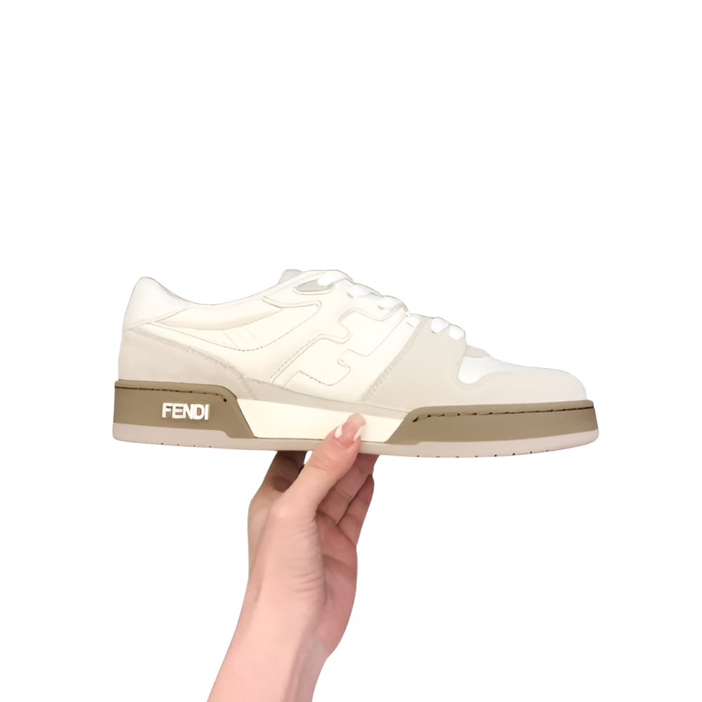 Fendi Men's All-White Classic Sneakers