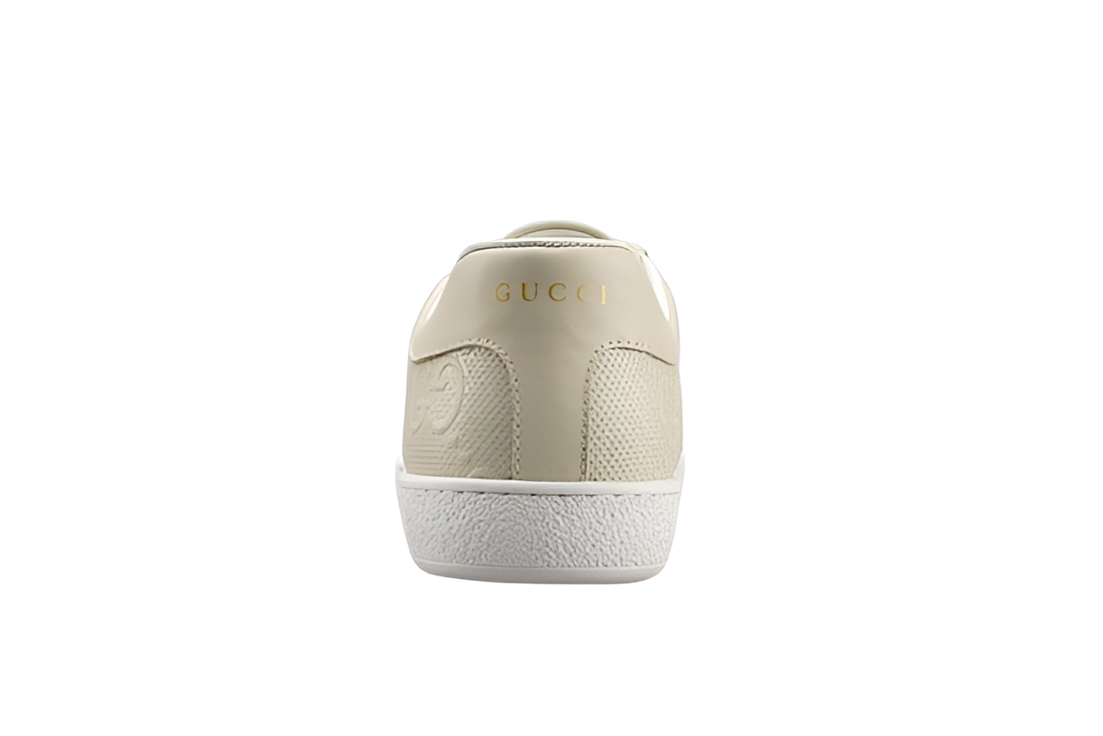 GUCCI Men's Embossed Leather Sneakers