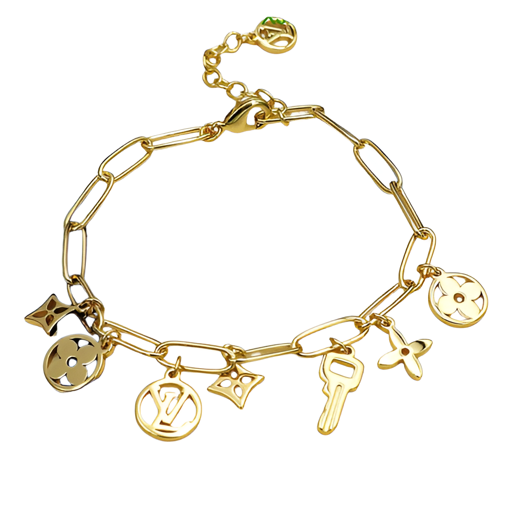 Louis Vuitton Gold Charm Bracelet