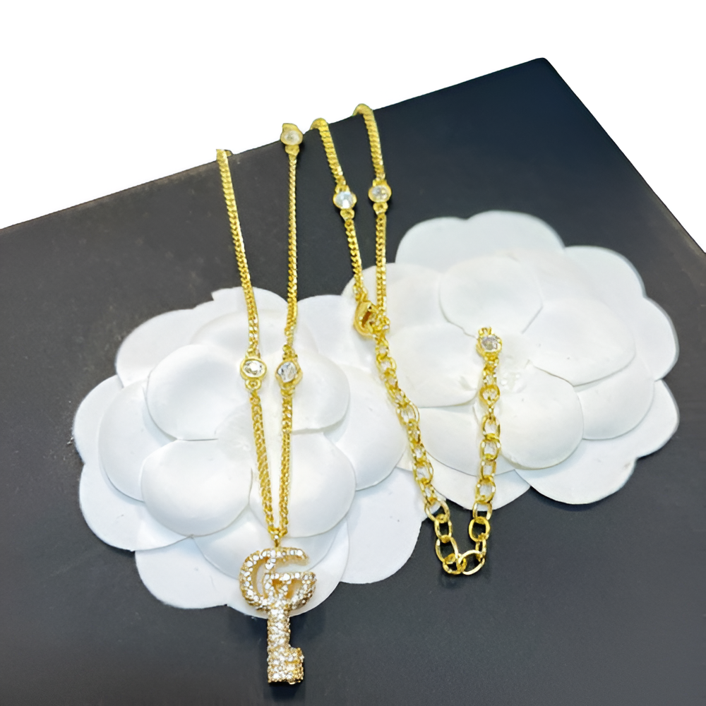 Gucci Gold Key Pendant Necklace