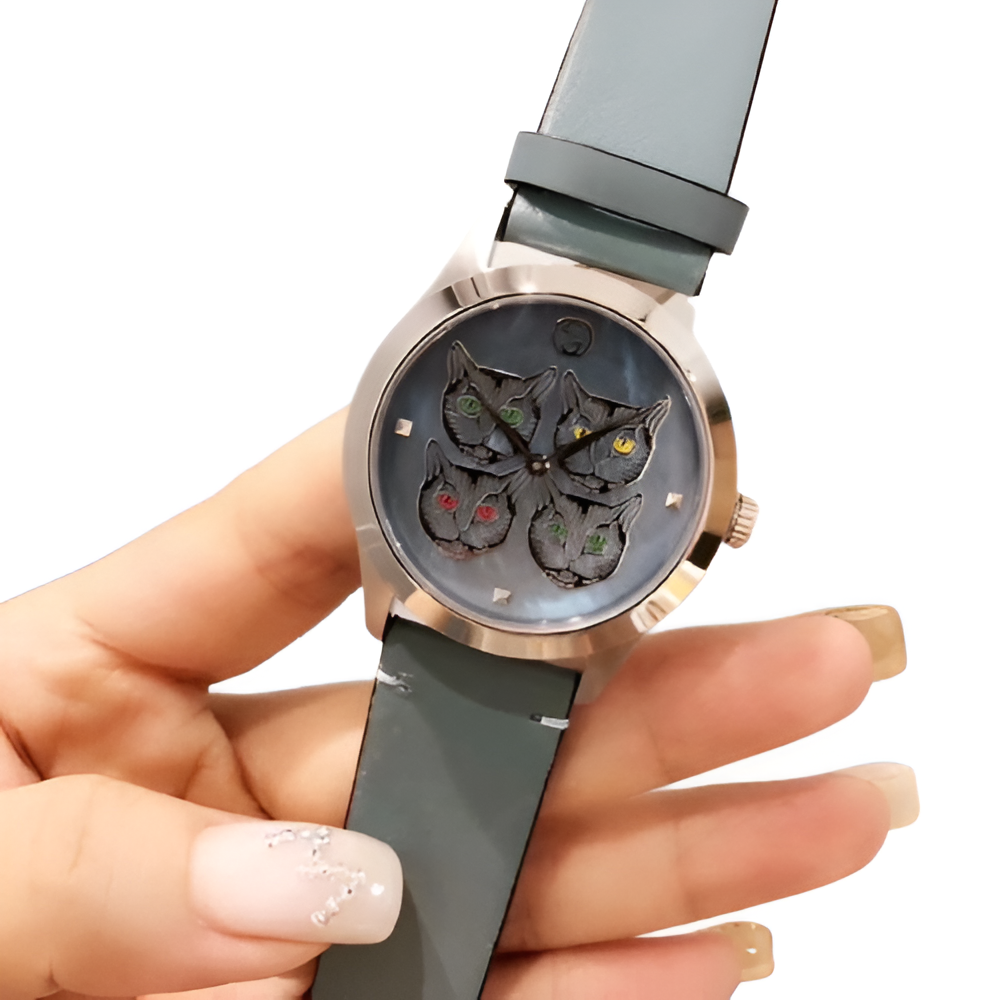 Midnight Cat Charm Watch - Women's Edition