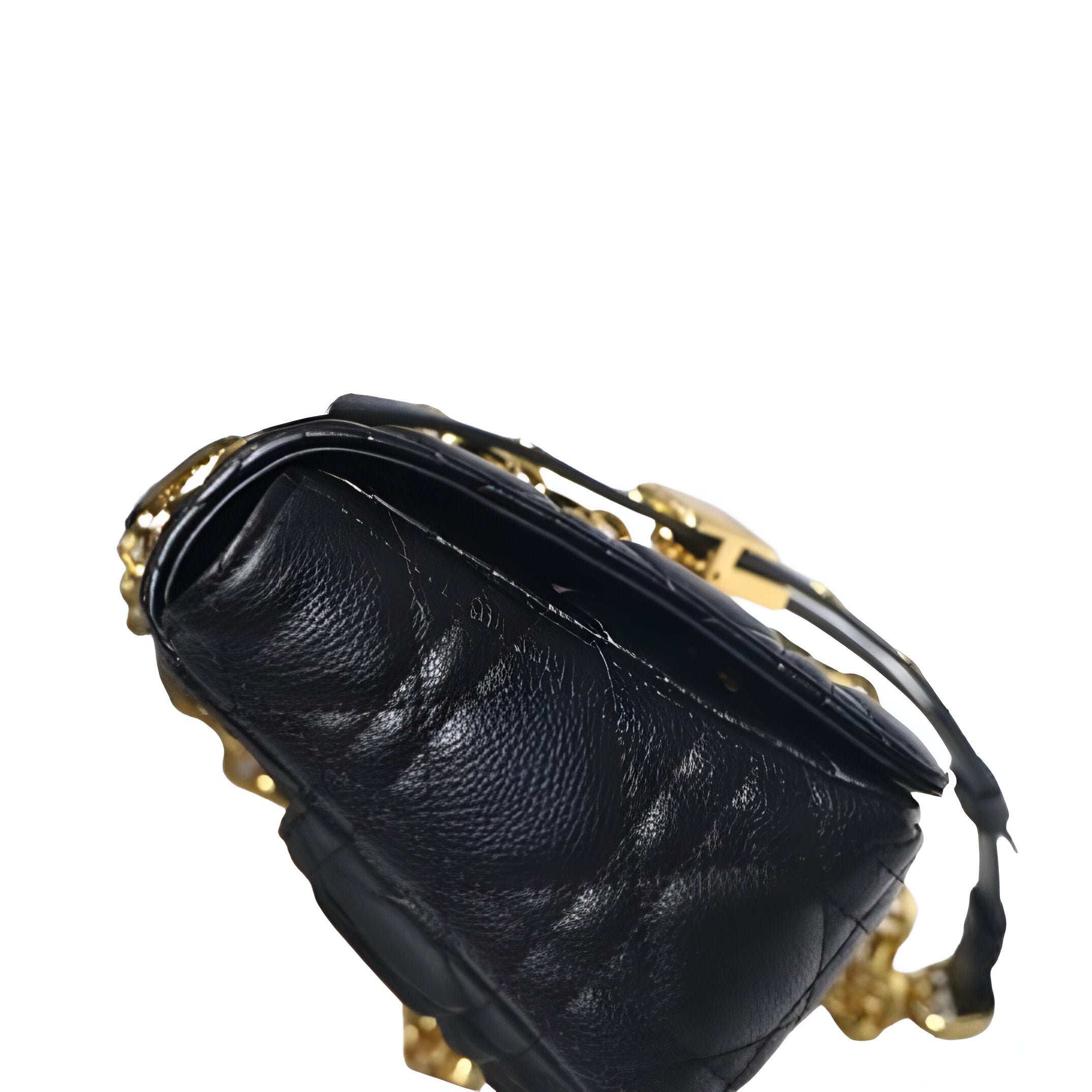 DIOR Quilted Leather Flap Bag with Chain