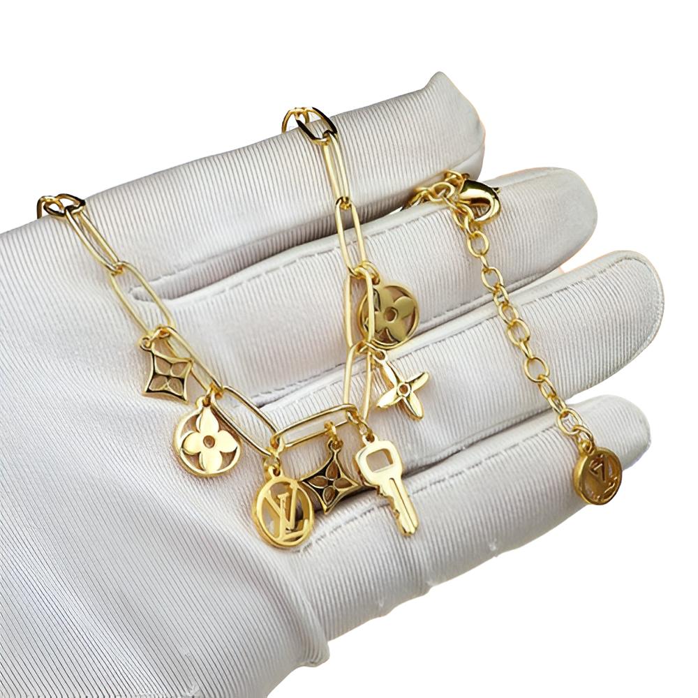 Louis Vuitton Gold Charm Bracelet