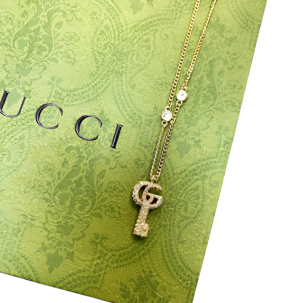 Gucci Gold Key Pendant Necklace