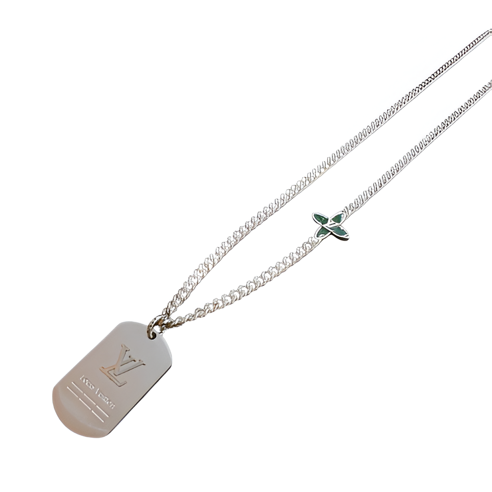 LV Men's Dog Tag Necklace