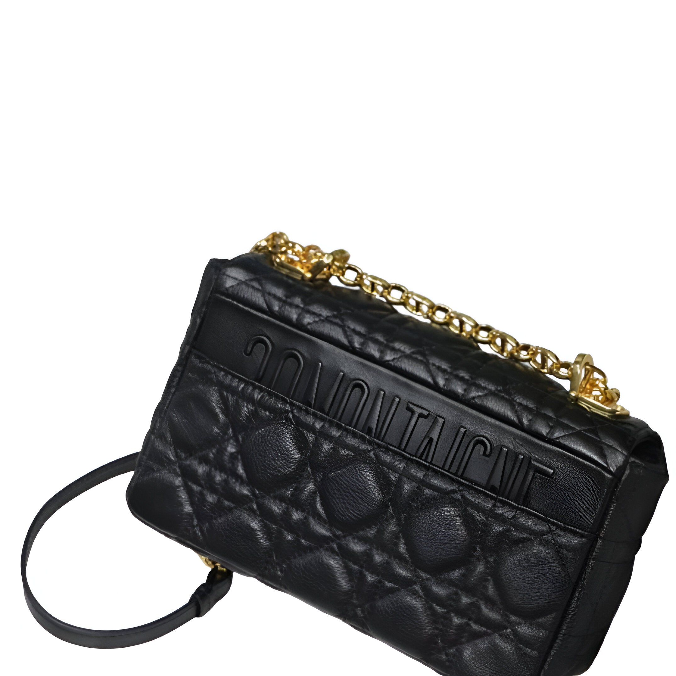DIOR Quilted Leather Flap Bag with Chain
