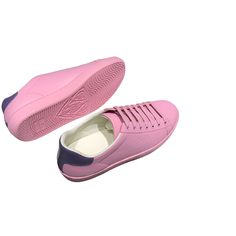 GUCCI Women's Pink Leather Sneakers