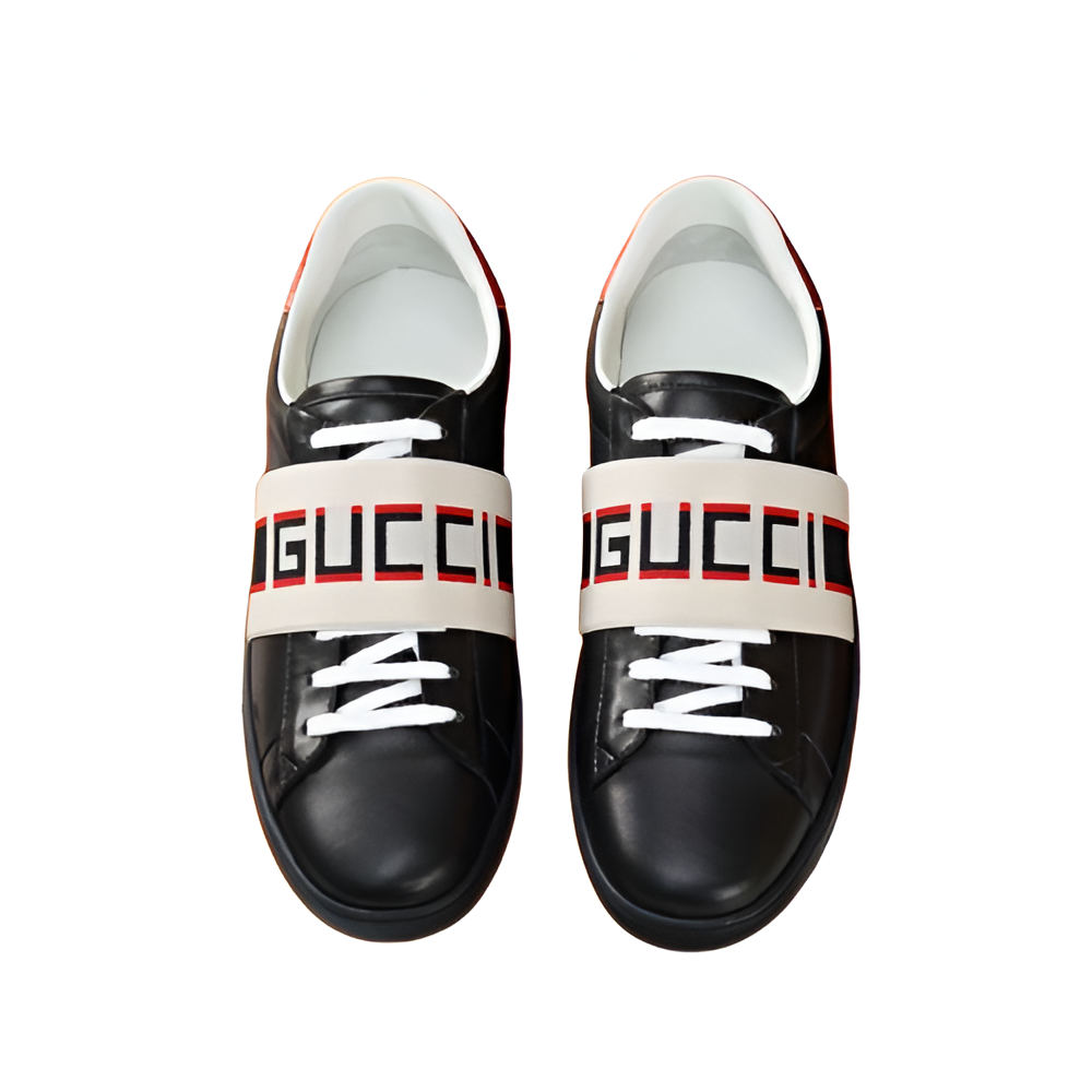 GUCCI Men's Logo Strap Sneakers
