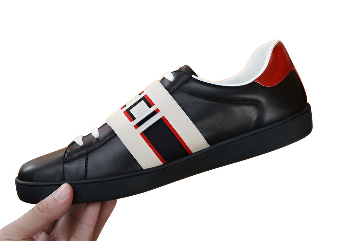 GUCCI Men's Logo Strap Sneakers