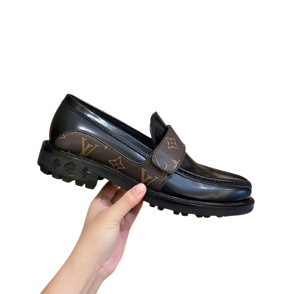 Louis Vuitton LV Monogram Strap Men's Loafers
