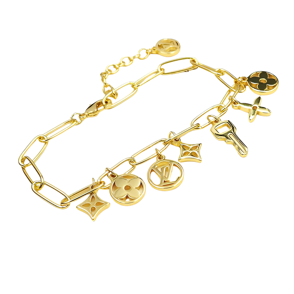 Louis Vuitton Gold Charm Bracelet