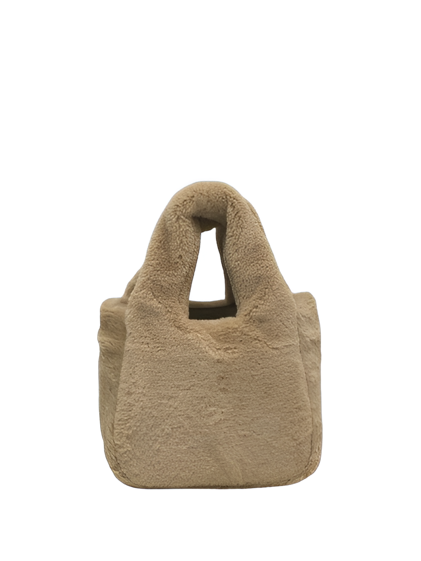 Prada Teddy Shearling Mini Tote Bag