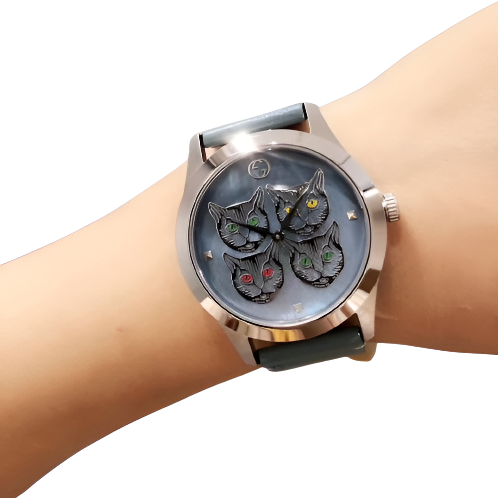 Midnight Cat Charm Watch - Women's Edition