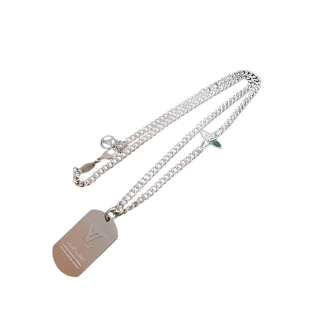 LV Men's Dog Tag Necklace