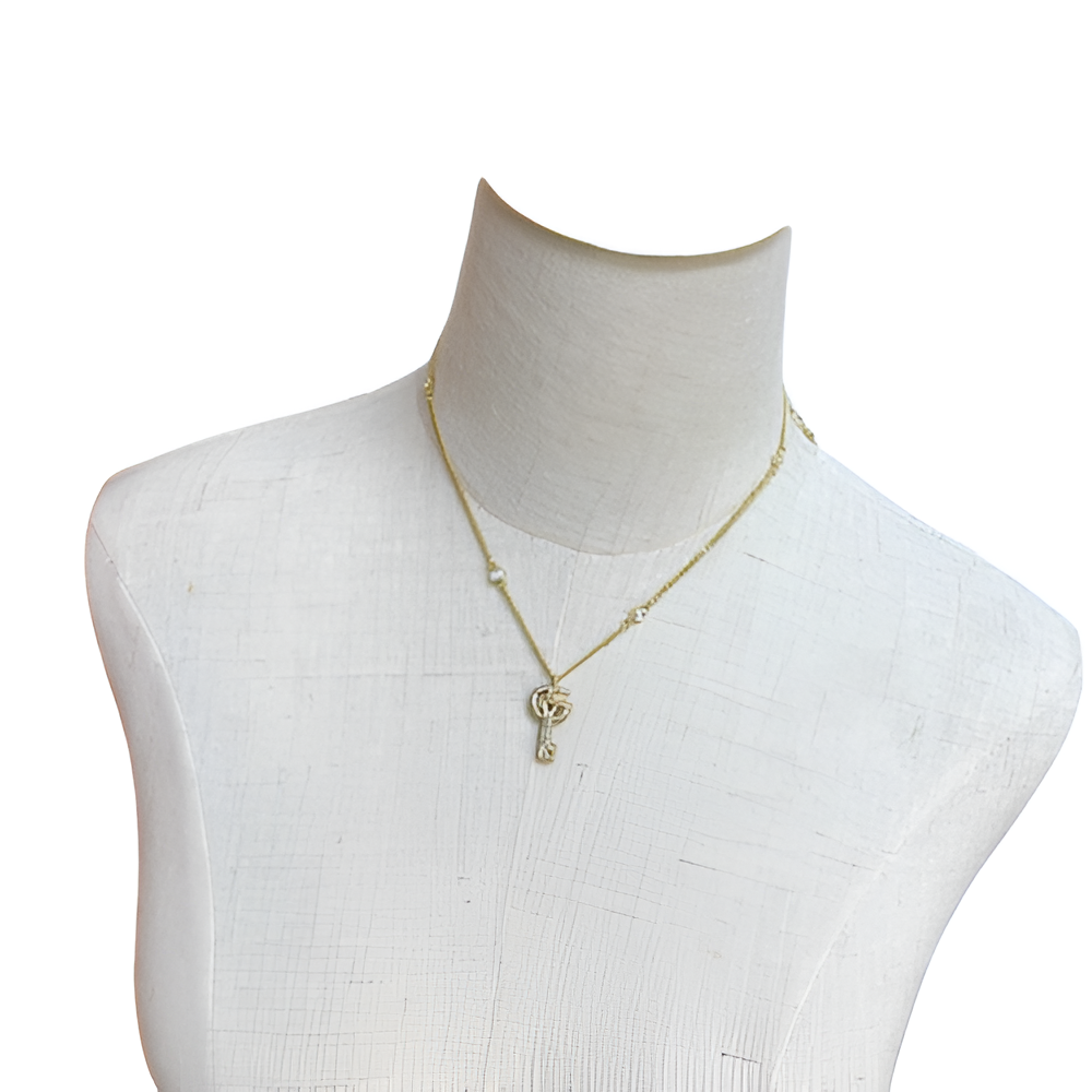 Gucci Gold Key Pendant Necklace