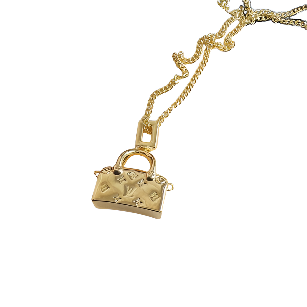 LV Bag Charm Necklace