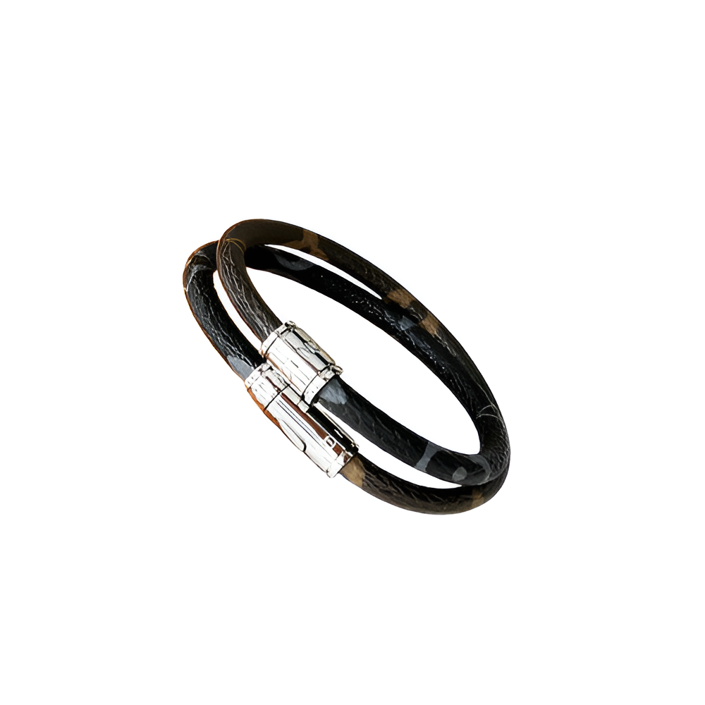 Louis Vuitton Leather Double Wrap Bracelet