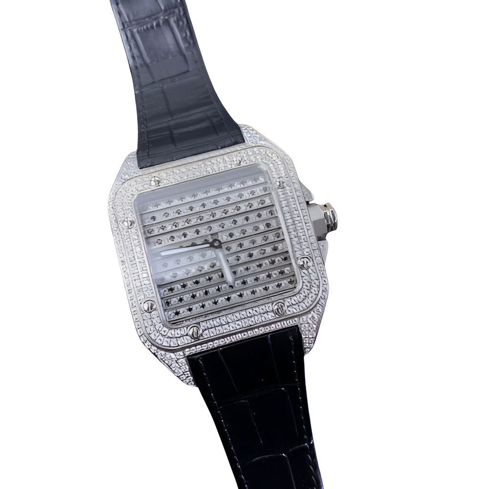 Cartier Santos Pavé Diamond Watch